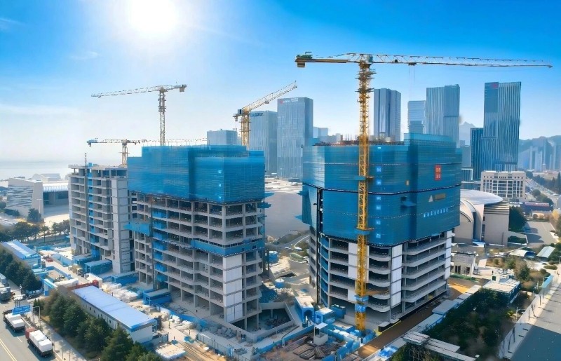 Veličanstveno proslavite uspješno dopunu osnovne strukture Qingdao Fortune Finance Innovation Center