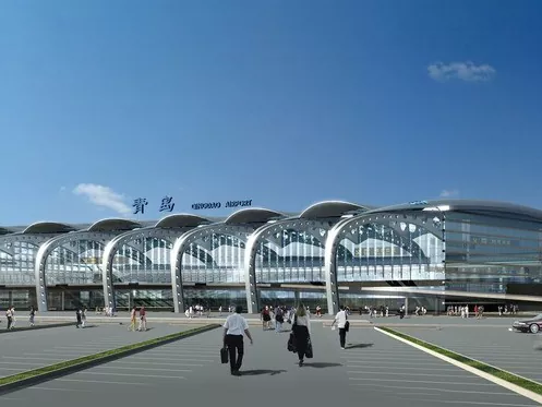Aerodromski terminal sa čeličnim okvirom