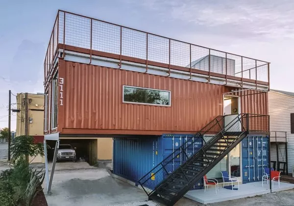 Modularna spavaonica za čelične kontejnere za slaganje