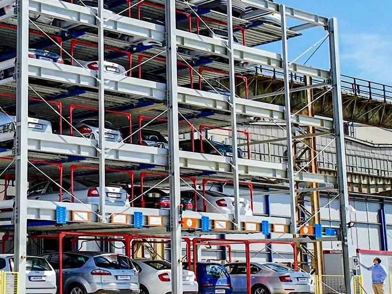 Čelični parking za punjenje Integrisana zgrada