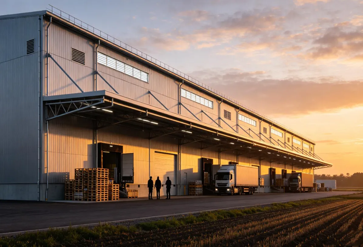Izgradnja logističkog centra za poljoprivredne proizvode čelične konstrukcije