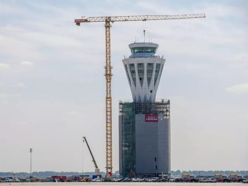 Kontrolni toranj aerodroma sa čeličnom konstrukcijom