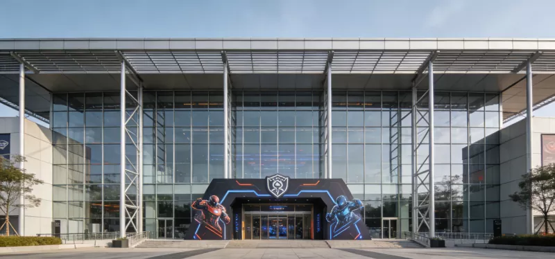Elektronska sportska arena sa čeličnom konstrukcijom